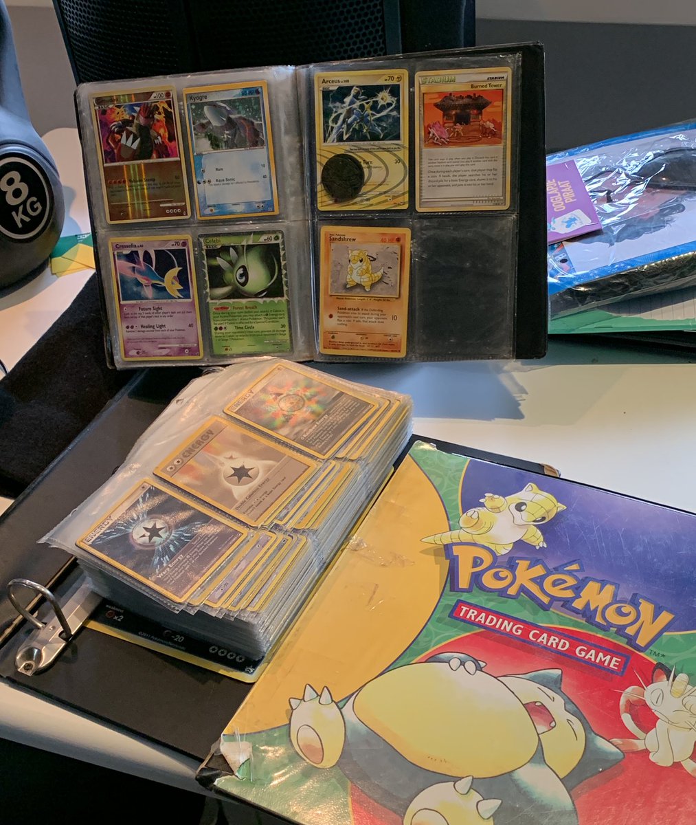 YOOOO MY BROTHER FOUND MY OLD POKÉMON COLLECTION I THOUGHT THESE WERE GONE!!! Had to put my boy on the front page and everything, this kicked me in the nostalgia nuts I’m so happy