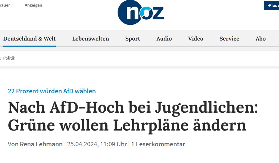 Ihr verachtet die Grünen noch nicht genug.

#afd