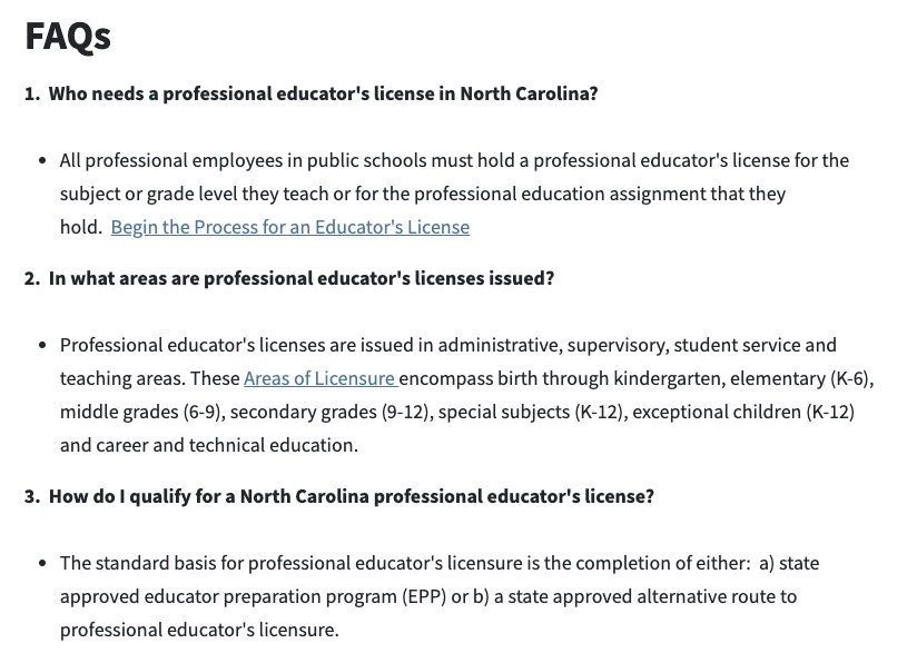 Research shows the most important factor in student learning is a highly effective teacher. In an effort to ensure that effectiveness, NC requires public school teachers to be licensed. Private school t's don't have to be licensed, even if the school accepts public $$. #nced