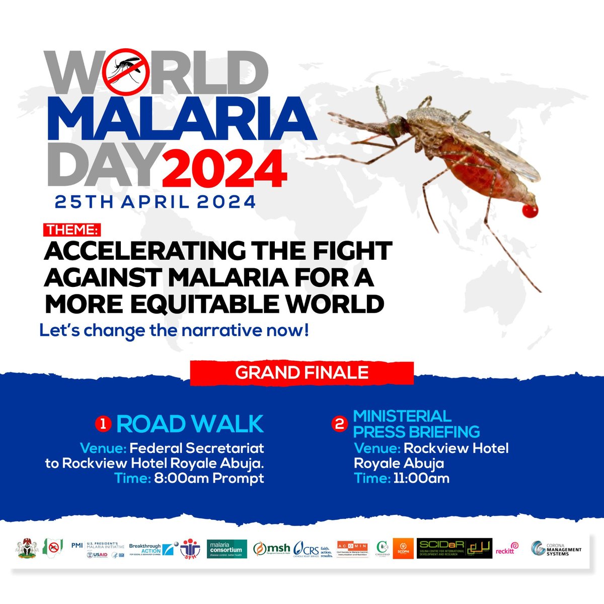 Building on the momentum of #WorldMalariaDay, a Ministerial Press Briefing will be held at the Rockview Hotel Royale Abuja by 11:00 AM WAT today via Zoom organised by the World Malaria Day Planning Committee and chaired by our team member, Gbenga Jokodola. This briefing follows…