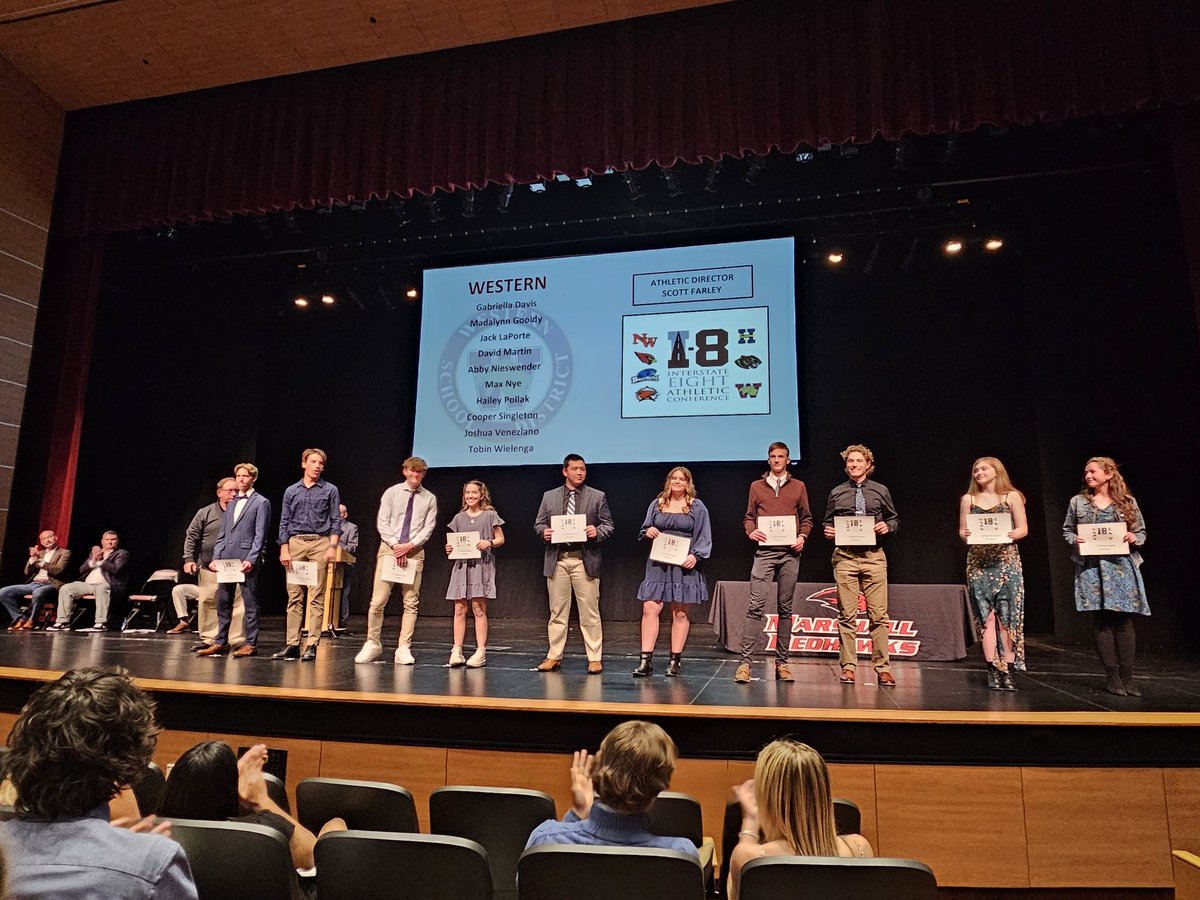 Congratulations to these ten Western High School senior student-athletes honored at the I-8 Scholar Athlete Awards program last night at Marshall High School. Go Panthers!!! <a href="/miss_pack/">Miss Pack</a>