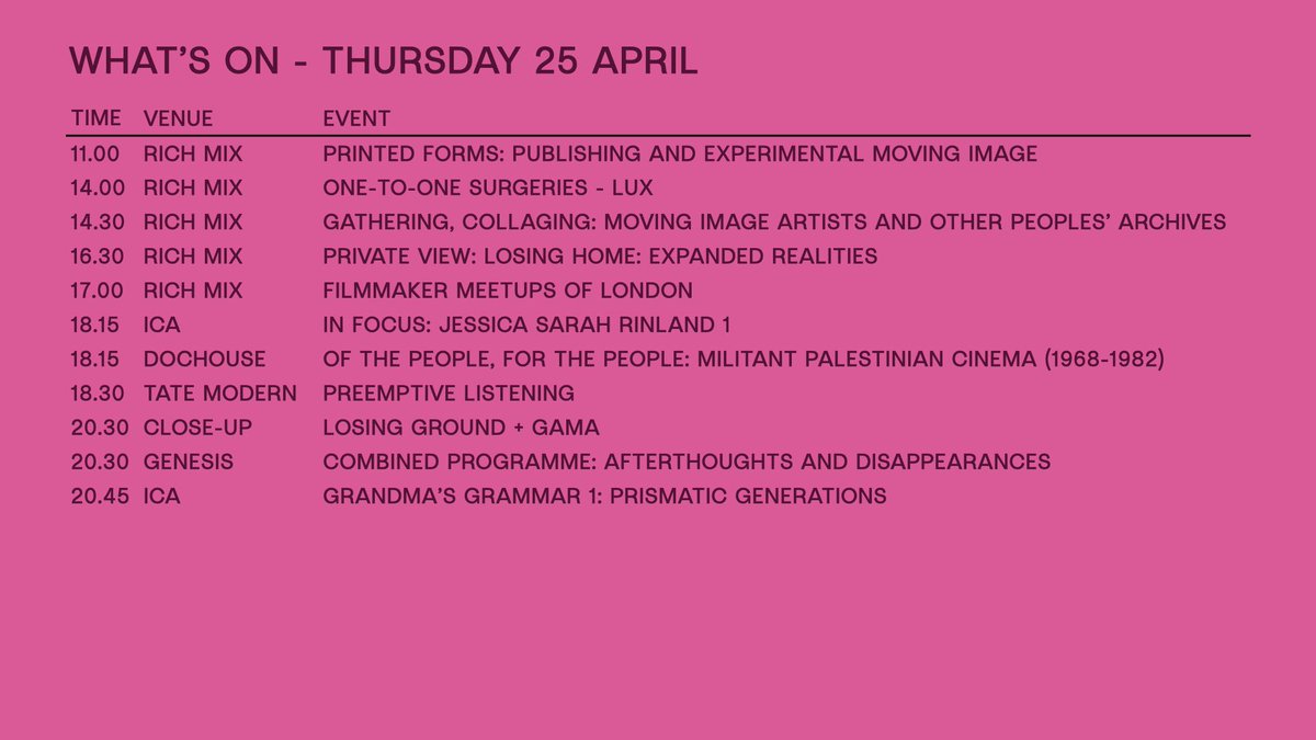 It’s the first full day of Open City Documentary Festival! ❤️‍🔥 Full programme: opencitylondon.com/2024-festival/…