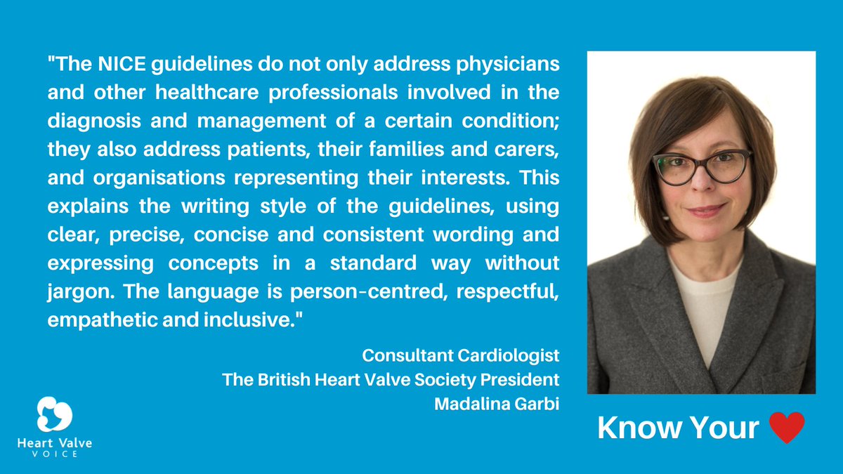 As part of #NICE25, we asked Consultant Cardiologist, President of @BrHeartValveSoc and @NICEComms Topic Advisor for the first NICE Guidelines on Heart Valve Disease,@MadalinaGarbi, to delve into the considerations behind crafting NICE Guidelines. ow.ly/gw1650RnRPc