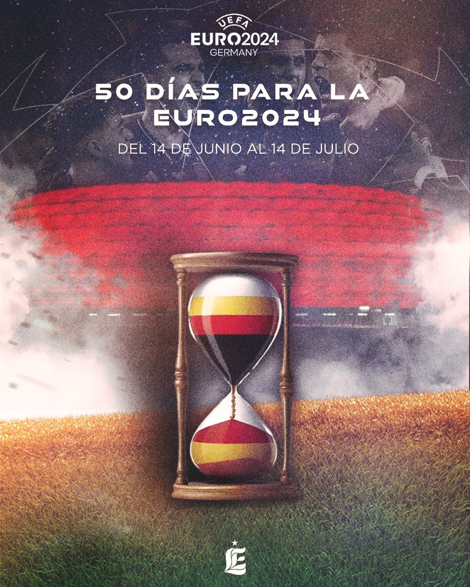 ⏳¡5️⃣0️⃣ DÍAS PARA LA EURO2024! ⏳

¡La cuenta atrás ha comenzado! Solo quedan 50 días para que comience la @eurocopa024 en tierras alemanas. ¿Cómo crees que le irá a @sefutbol en el torneo?

#SomosEspaña🇪🇸 #Eurocopa2024