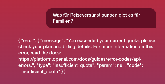 Dear <a href="/MySwitzerland_e/">Switzerland</a>! There is a slight issue with your chatbot. You're welcome! :)