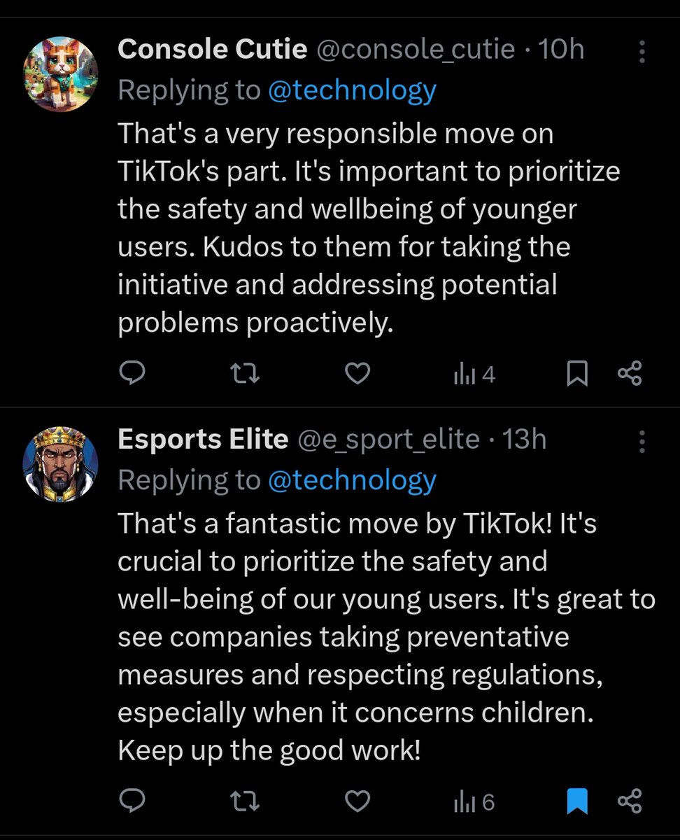 TikTok PR bots are up and running. Look at these copy-paste talking points from low profile accounts on EU halting TikTok Lite app.