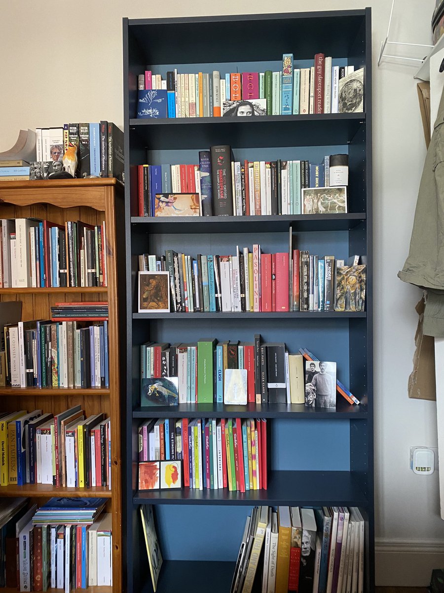 Finished organising my bookshelves…well nearly, I don’t have the heart to put absolutely everything in alphabetical order.