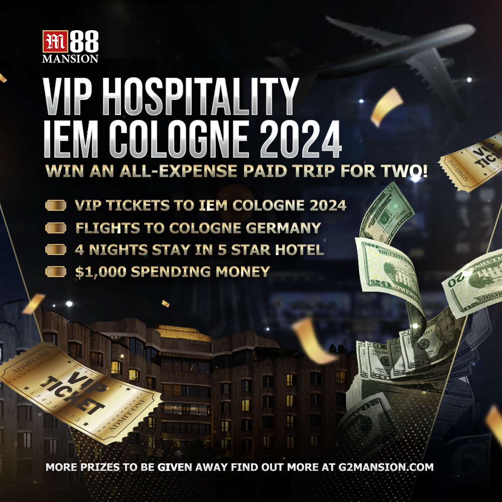 Experience VIP Hospitality at IEM Cologne 2024! 💎 ✔ VIP Tickets ✔ 5 Star Hotel ✔ Round-trip Airfare to Cologne ✔ $1,000 Spending Money For more info click here 👉 bit.ly/3Q7oFT6