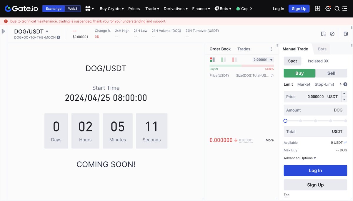 BREAKING: The 8th largest CEX @gate_io will list $DOG!