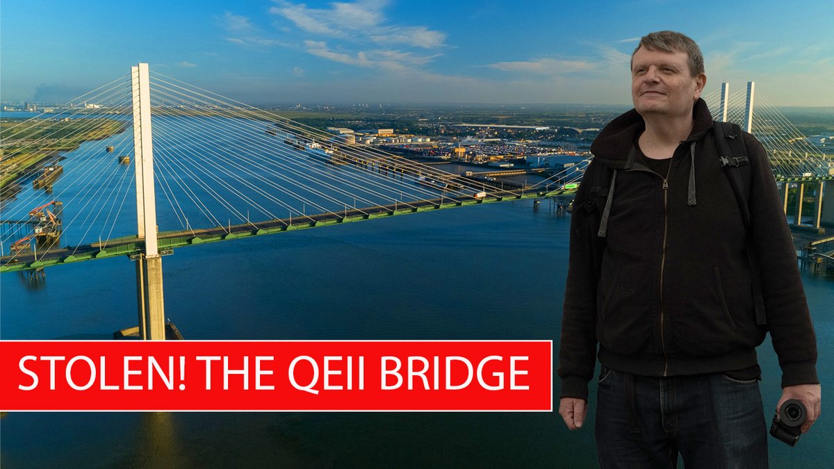 How the QEII Bridge was stolen. My next video will go live tomorrow evening at 7pm UTC. It deals with the thorny issue of copyright theft and its consequences. Sub to my YT channel to be notified of its release. #copyright #photography