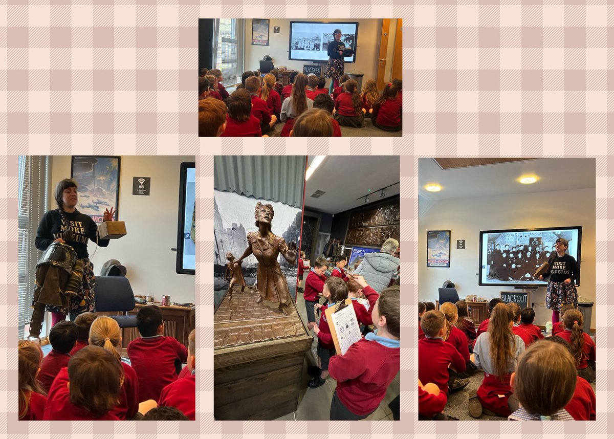 P4McC enjoyed a visit to @NIWarMemorial to introduce our new topic.  We saw items from WW2, heard about what life was linked for people in Northern Ireland and completed a quiz in the the museum. We also loved trying on the WW2 costumes!