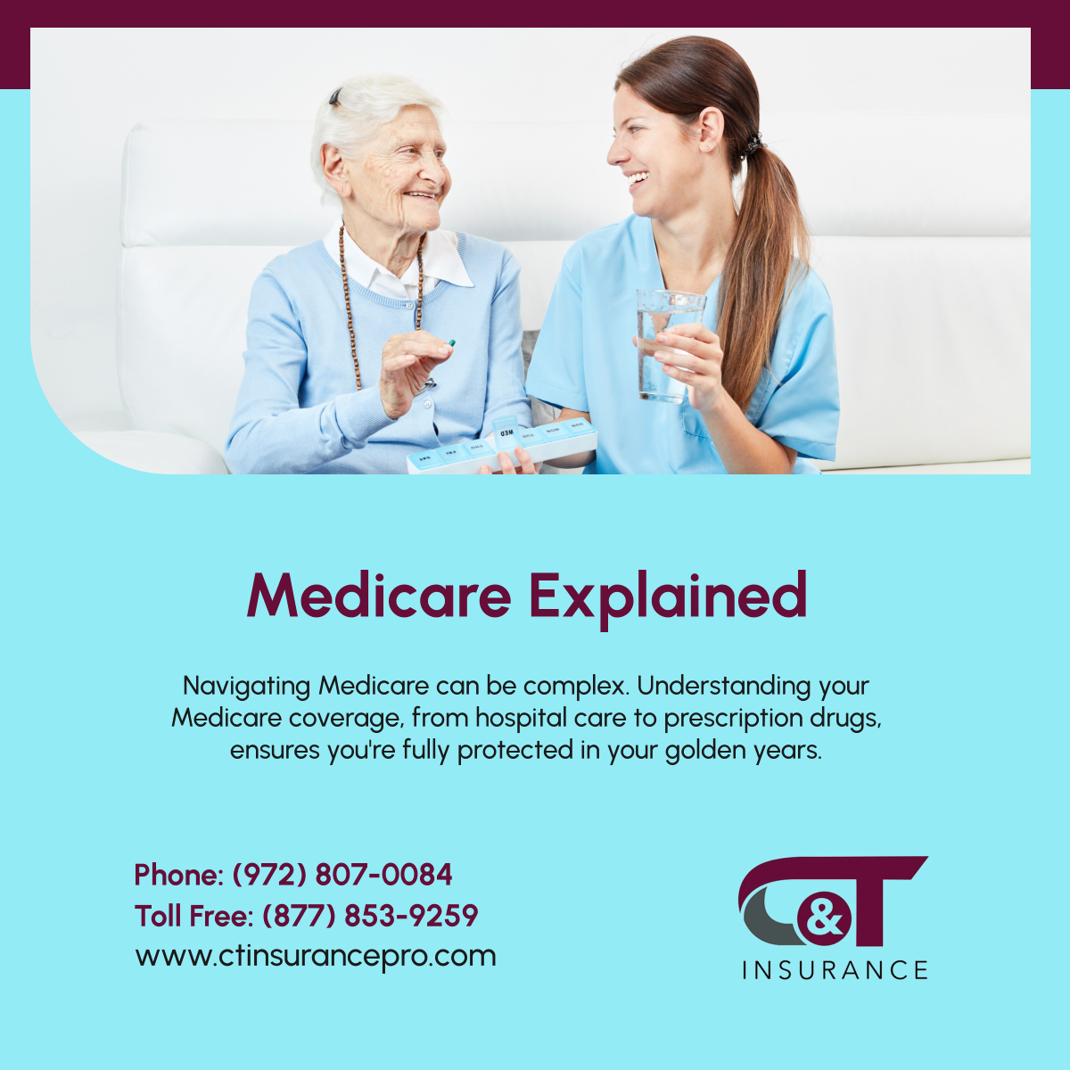 Explore Medicare options and find the coverage that fits your health needs. We're here to help every step of the way. 

#WylieTX #InsuranceServices #MedicareOptions