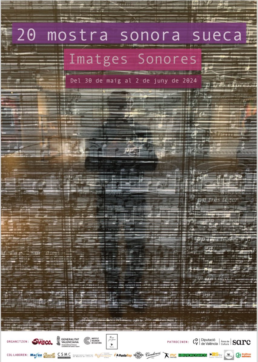 🎵Ja tenim el Cartell de la XX Mostra Sonora!!! 🎶 Marqueu en roig les dates del 30 i 31 de maig i  I´1 i 2 de juny.  9 concerts, 16 estrenes absolutes i 3 encontres amb compositors. Prompte tota la informació detallada. Vingueu a descobrir tot el que tenim preparat!!!