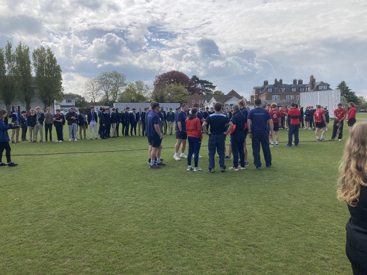 This is probably the highlight so far - @FelstedRugby take on the staff #FelstedGiving24