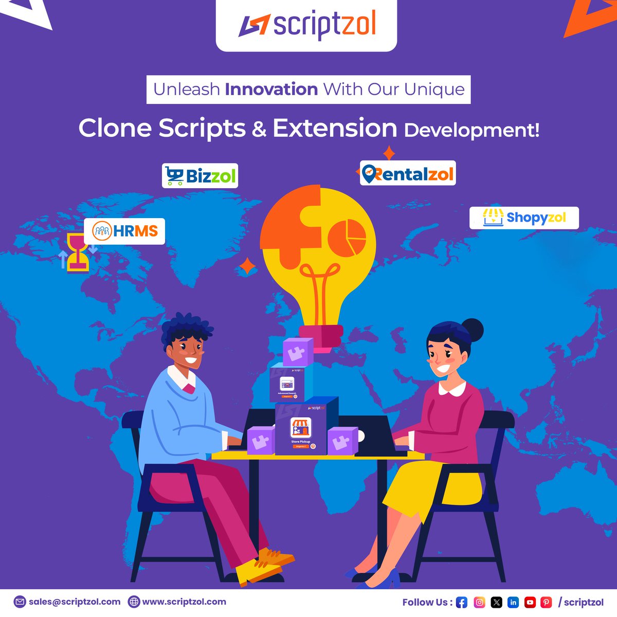 scriptzol's tweet image. 🚀 Our team at @Scriptzol is passionate about crafting cutting-edge software solutions tailored to elevate businesses and redefine user experiences.👨‍💻💡

Reach out to us today to get started: scriptzol.com/contact-us 🌟 

#clonescripts #airbnbclone #flipkartclone #scriptzol