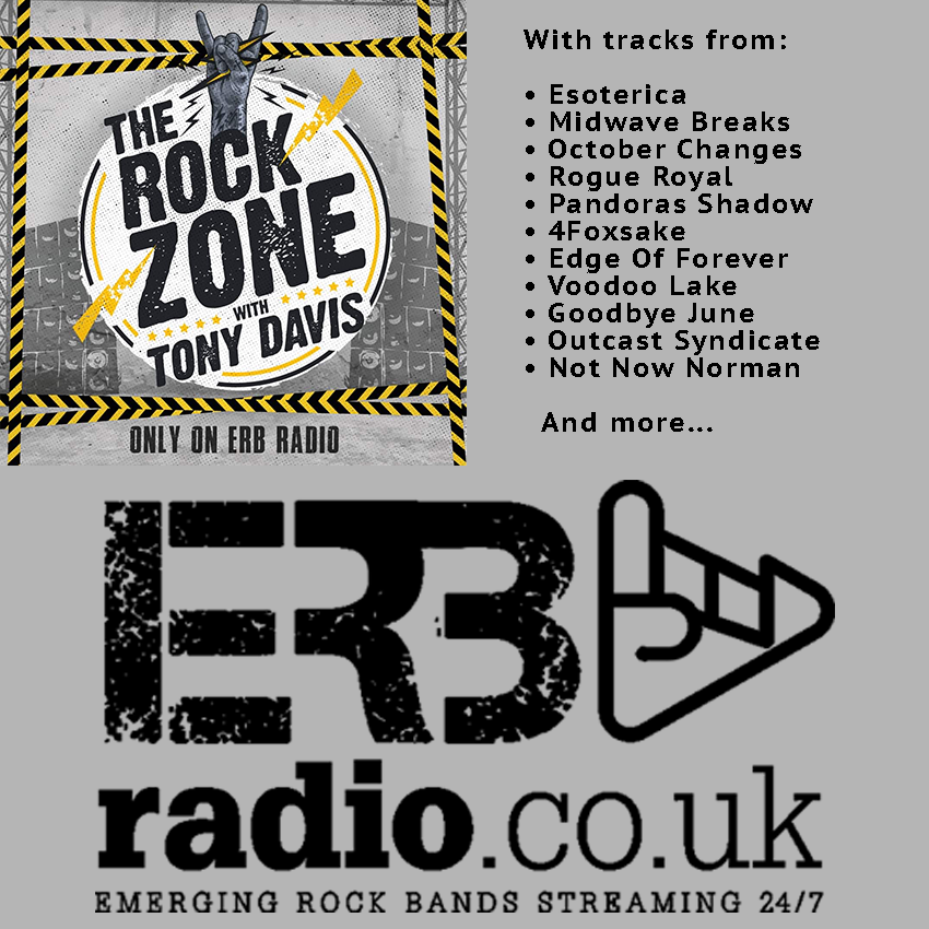 Venture into #TheRockZone with Tony Davis tonight at 8pm where you can hear tracks from @TheTreatmentUK | @esoband | @pandorasshadow1 | @4foxsakeband | @goodbyejune | @karmaeffectuk | @now_norman | @lnmusicofficial | @SkarlettRiot | @collateralrocks | @jaylerband...