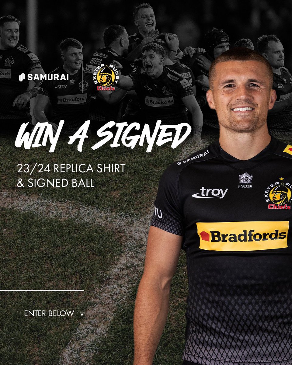 samurai_sports's tweet image. We’ve teamed up with @ExeterChiefs to give our followers a chance to win a signed 23/24 jersey and signed ball.

To enter, reshare this post and follow @samurai_sports

Competition closes at 11:59 on Tuesday 30th May 2024.

Good luck!