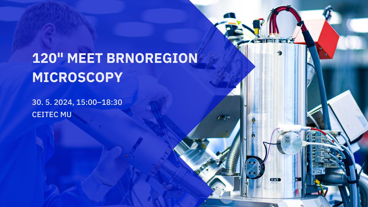 🔬 Come network, showcase your work and meet old friends at the 120' Meet Brnoregion Microscopy event! 🗓 30 May 2024 at 15:00 📌 @CEITEC_Brno 👉 Register for free at brnoregion.com/en/events/120-… #electronmicroscopy #brnoregion