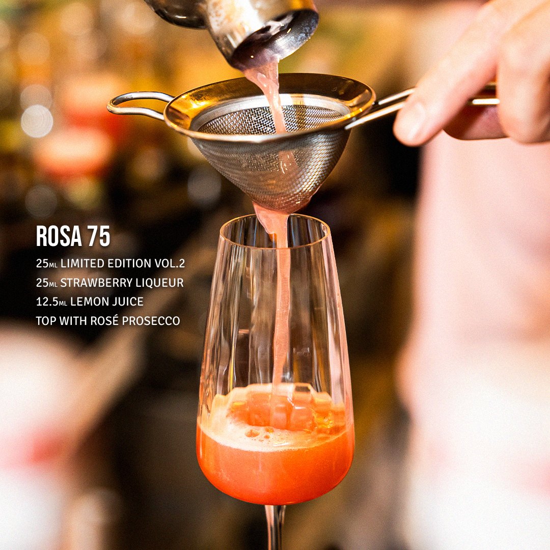 Something for the weekend? 🍓

Our Limited Edition Pink Gin shines in this Rosa 75 cocktail, a perfect bubbly serve for guests or to enjoy with your favourite person 🥂

All you need is our 'It's Pink' Gin (link in bio), strawberry liqueur, lemon juice and rosé prosecco - delish!