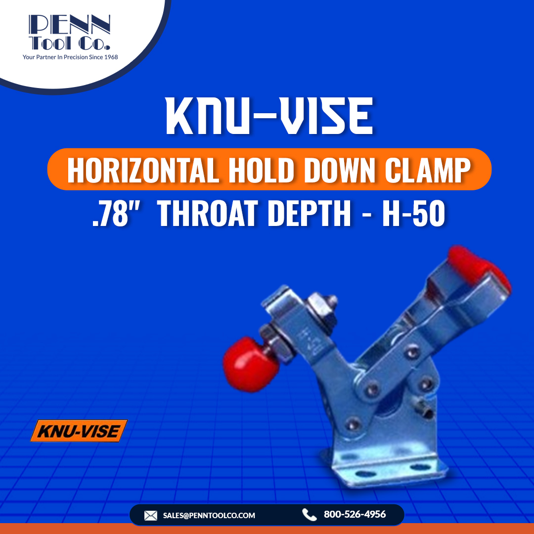 Secure your workpieces with precision using the KNU-VISE Horizontal Hold Down Clamp. With a .78' throat depth, it's the perfect tool for a variety of applications.
.
#penntool #KnuVise #Clamp #Woodworking #Metalworking #Tools #Precision #Craftsmanship #WorkshopEssentials