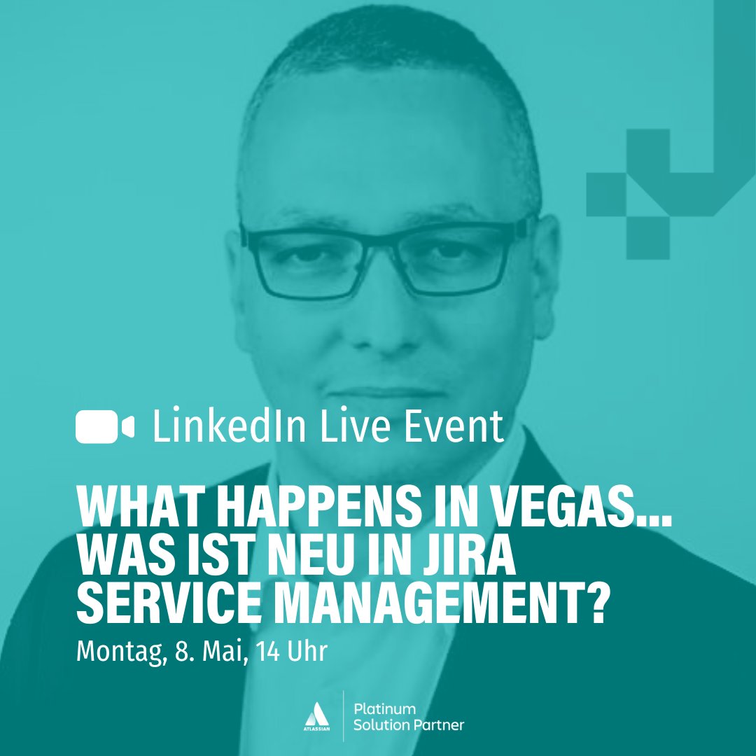 Bereit, in einem interaktiven Austausch mit Dennis Hauck von @Atlassian mehr über #JiraServiceManagement & Positionierung am Markt zu erfahren? In unserem LinkedIn Live Event reden wir über die auf der Atlassian Team '24 vorgestellten neuen Features 👉 eu1.hubs.ly/H08LJsB0