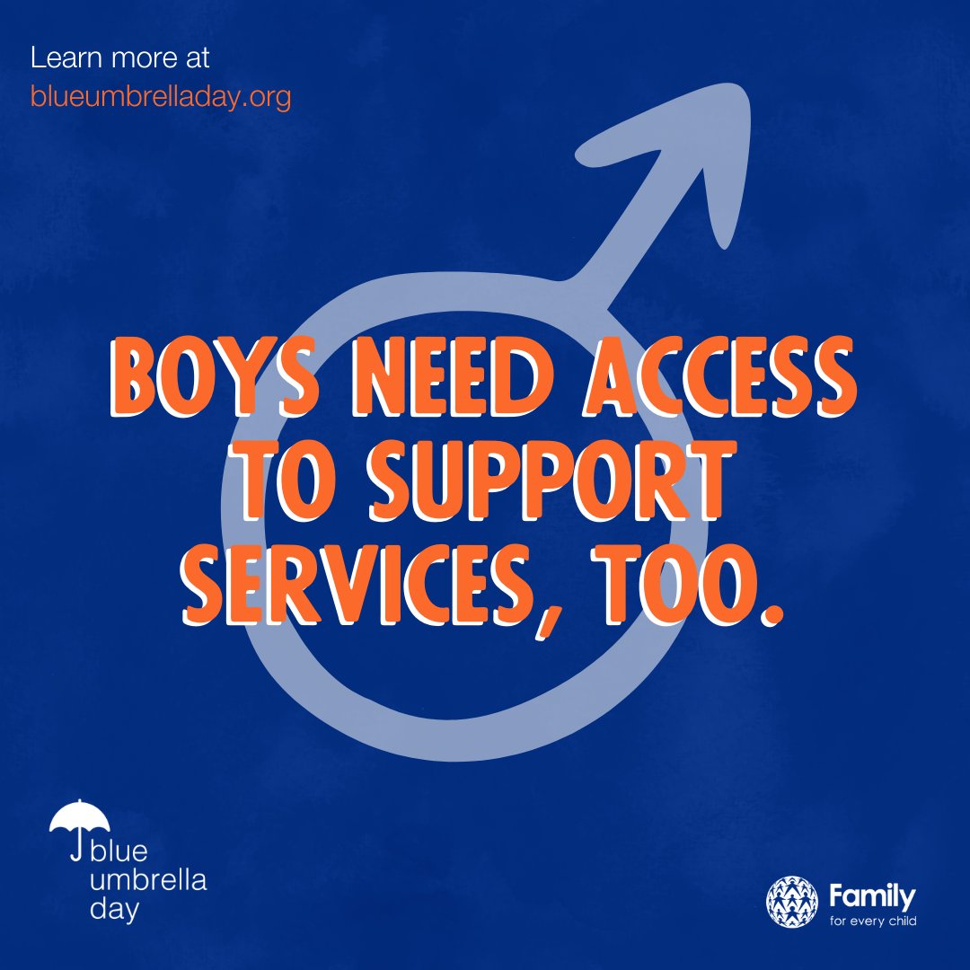 Boys affected by sexual violence need better support and services to help them recover. This #BlueUmbrellaDay, join our call for accessible and gender-sensitive services to ensure that boy survivors are supported on their journey towards healing.