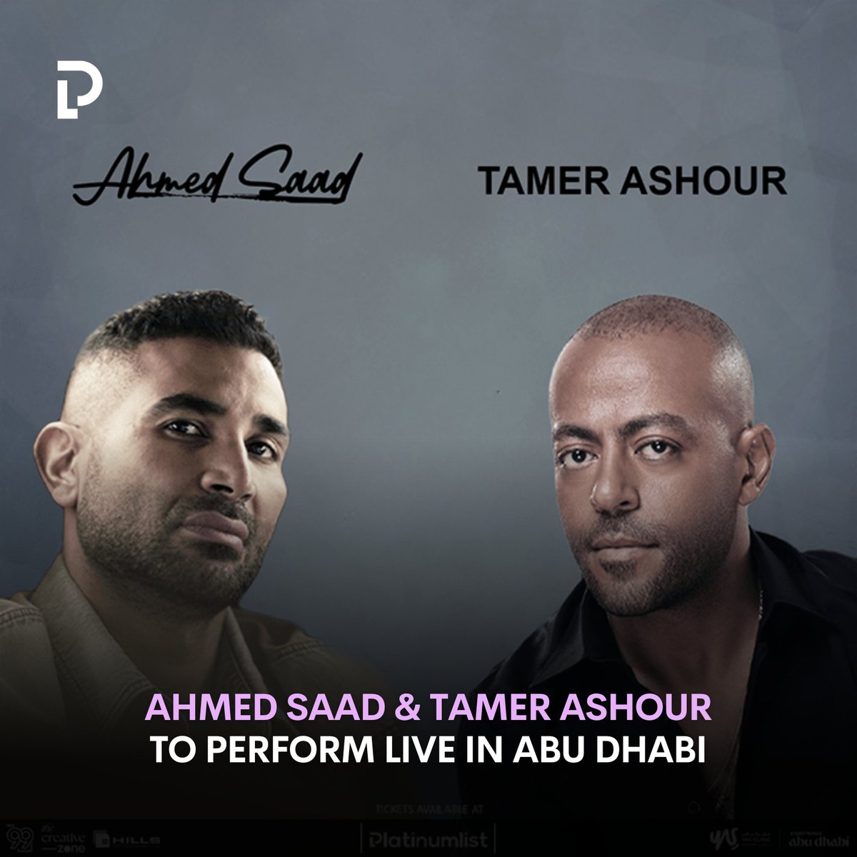 🔔 TICKETS OUT NOW! Don't miss it. For the first time in the UAE, Ahmed Saad & Tamer Ashour sharing the stage together for one night only! ✨ Book tickets now via Platinumlist App or Link in Bio. 📲
