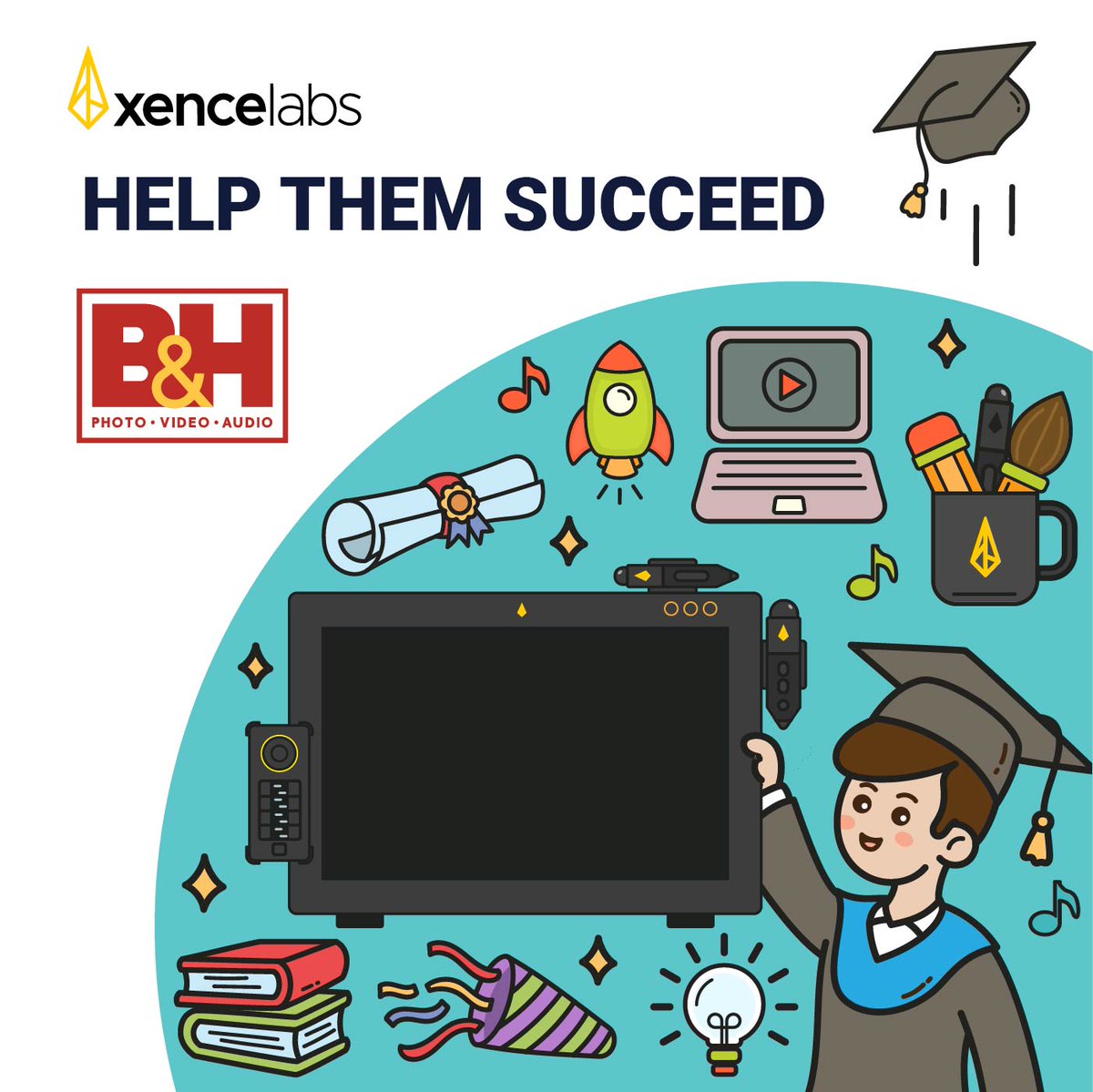 Helping your graduate reach their full potential in digital art and design starts with the gift of technology. #Xencelabs #PenDisplay24 is the ideal gift for the newly graduated digital #contentcreator in your life. Find us at #BHphoto! ow.ly/Yhrh50RiuJQ