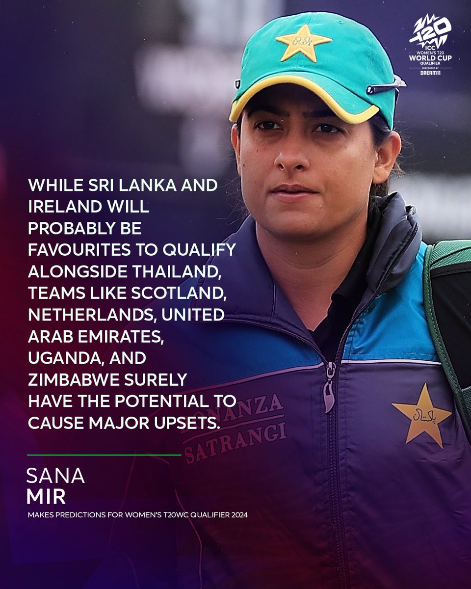 Sana Mir, the ambassador for ICC Women's T20 World Cup Qualifier, expects the tournament to be a competitive affair 👊 Details ➡ bit.ly/3xM9mZI