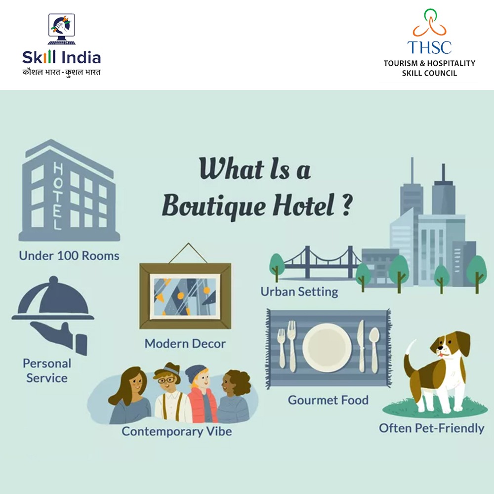 A #boutiquehotel is a smaller, upscale, #luxuryhotel that offers a distinct personality, intimate experience & personalized service. They tend to be located in trendy neighbourhoods in large cities, have #luxury amenities & unique, modern design throughout the hotel.

#THSC