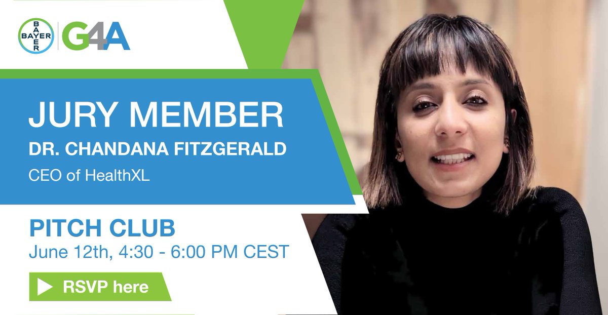 G4Ahealth's tweet image. We are happy to welcome Dr. Chandana Fitzgerald, CEO of @health_xl , as one of our #G4APitchClub jury members🎉.

As a physician and public health professional, she has scaled multiple startups into prominent digital health enterprises. 🚀

Apply Here: lnkd.in/erJ7Pqm4