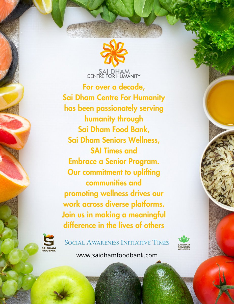 🙏 Thanks for your support

🌐 Visit us: saidhamfoodbank.com

☎️ Call us:  +1 (437) 988-4422

#gta #Canada #Ontario #Brampton #Mississauga #Hamilton #York 
#HumanityMatters #CharityWorks #FoodBankHeroes #WellnessJourney #SeniorsWellness
#SaidhamFoodBank #FoodBank #Service