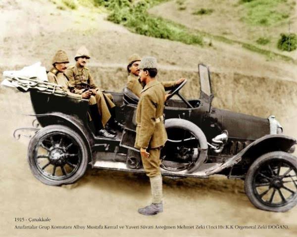 Anafartalar Grup Komutanı Albay Mustafa Kemal ve Yaveri Süvari Asteğmen Mehmet Zeki ♾🇹🇷 Çanakkale - 1915