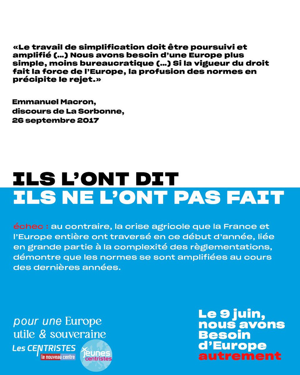 🇫🇷🇪🇺 Promesse non tenue du discours de La Sorbonne d’Emmanuel MACRON en 2017 : la simplification des normes.