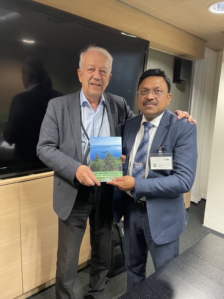 Pleasant and interesting meeting today with Dr. Bimal Chhajer who is with his organization implementing large and impressive heart health work in India. Discussing and comparing the experiences of the North Karelia Project in this light. #heart #health #India