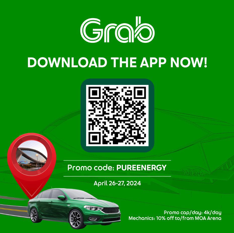Get ready to move and groove with Mr. Pure Energy @garyvalenciano all night! Use the @grab_ph GRAB CAR promo code “PUREENERGY” to and from @moaarena from April 26 to 27 only. Let’s turn up the volume on savings and dance the night away! See you! #GaryVPUREENERGY #GrabWithGARYV