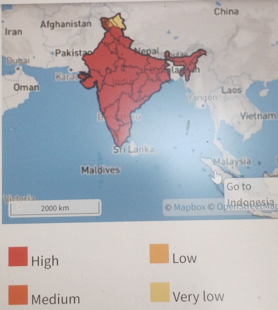 Extreme Heat Climate Risk(physical risk) profile of India #climaterisk #ClimateEmergency #physicalrisk #HeatWave #india