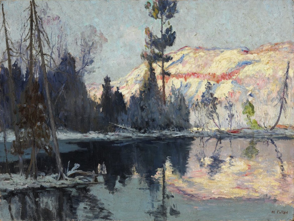 Maurice Cullen (Canadian, 1866 – 1934) 
SUNRISE, LAC TREMBLANT
1922
oil on canvas, 61.1 x 81.4 cm
National Gallery of Canada
#Impressionism #Masterpiece #Painting #Artist #ArtHistory #Artwork #Museum #Art #Kunst #Arte #BeauxArts #FineArt #Landscape #Cullen #CanadianArt