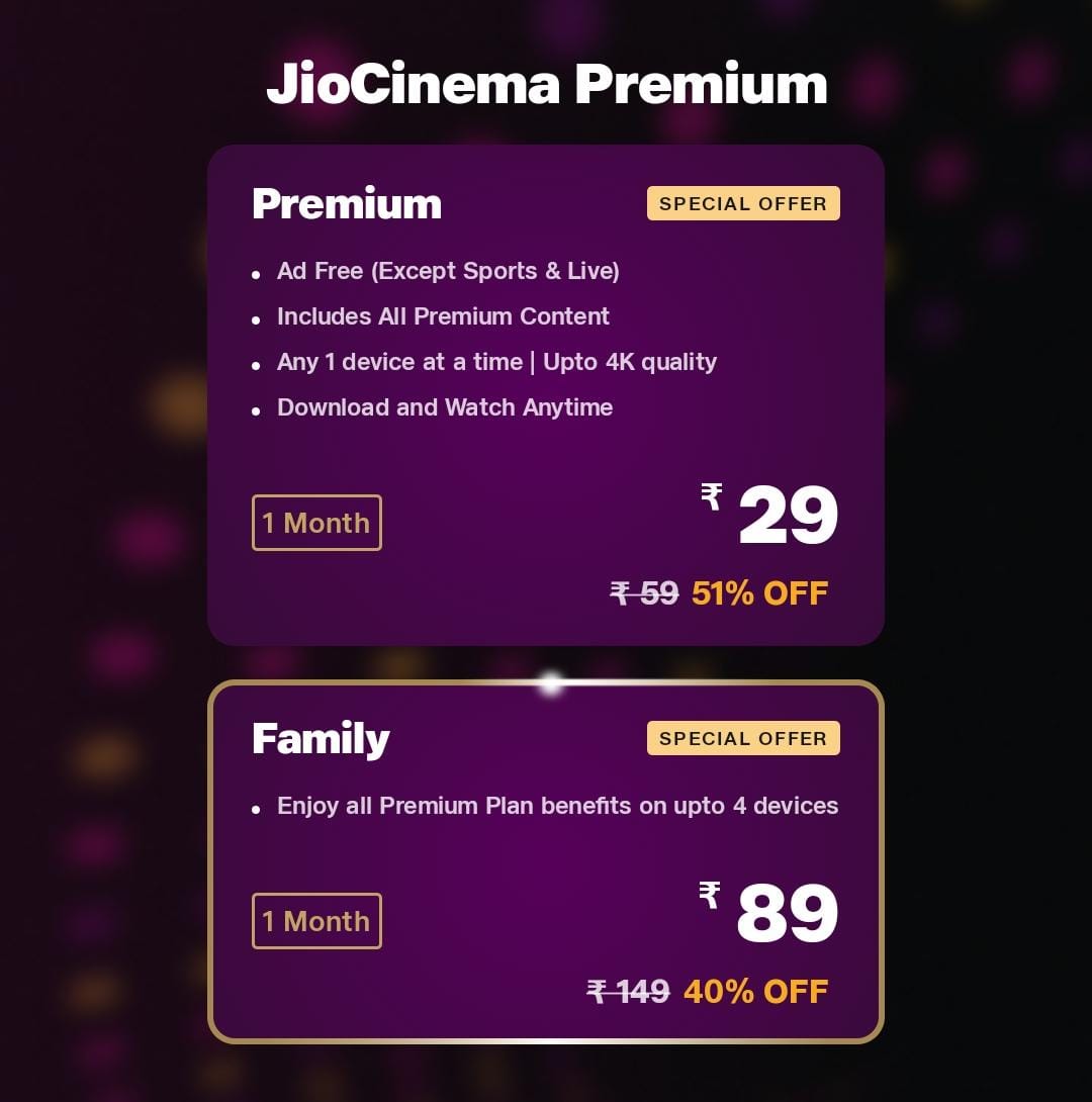 Superb Move From @JioCinema..👏🏻 There is strong competition from other leading companies..