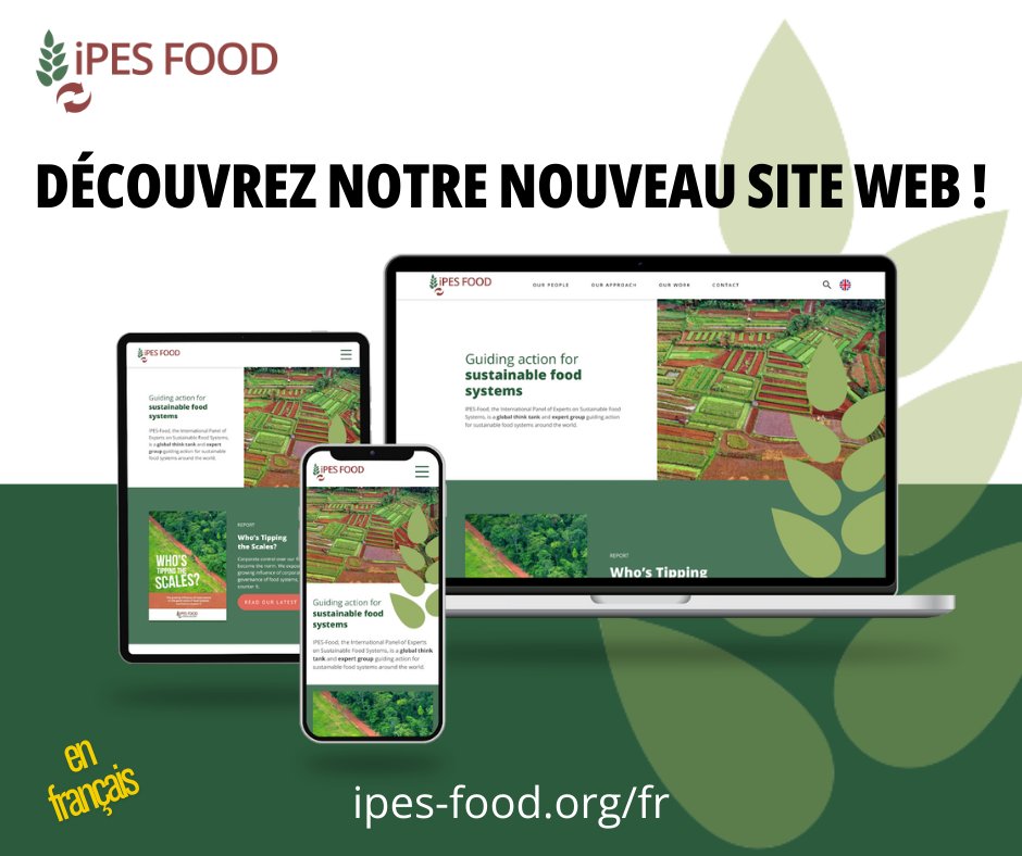 Le saviez-vous ? Notre tout nouveau site web est également disponible en français !🌟
👉ipes-food.org/fr