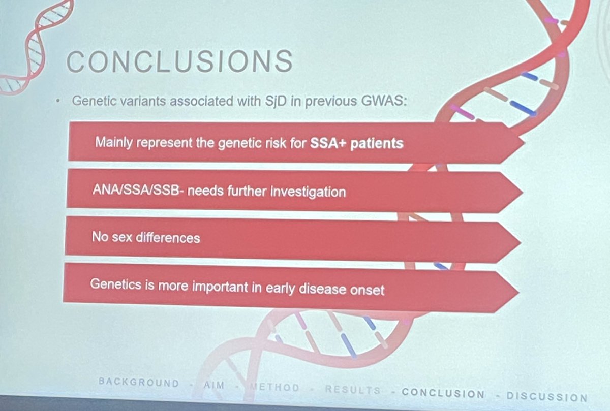 Scandinavian 🇸🇪 🇳🇴 cohort polygenic risk score for diagnosis of #SjD vs controls. Mostly for SSA+ and younger populations. No differences in sex.