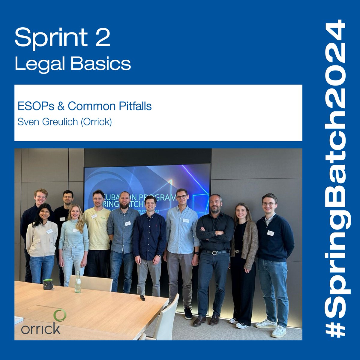 The #SpringBatch2024 of our #RWTHIncubation Program completes #Sprint2 on 'Legal Basics' | In different workshops, our 12 #startups took an in-depth look at legal essentials for new ventures.
Thanks to our partners YPOG, Orrick, Seitz & STS Ventures for hosting us!
#ESCNRW @RWTH