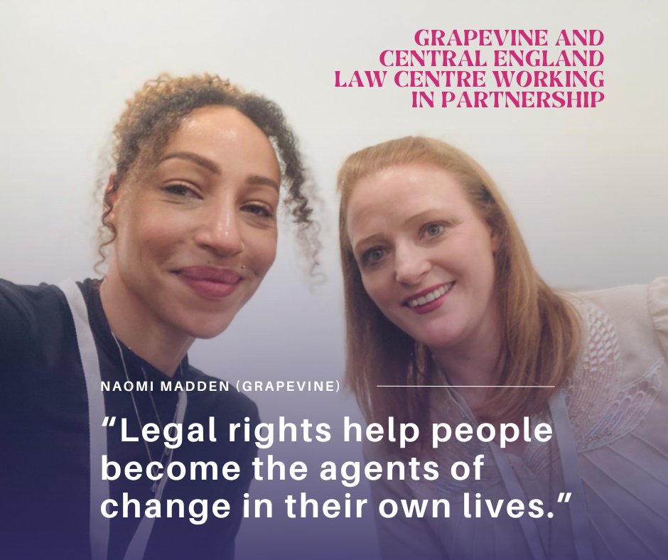 Thanks @publiclawprojct for having us on a panel at last week's #PublicDisco #London. Our Naomi and @CE_LawCentre's Emma shared how our partnership work is helping disadvantaged #Coventry people overcome barriers to take action by creating accessible legal advice, tools and info.