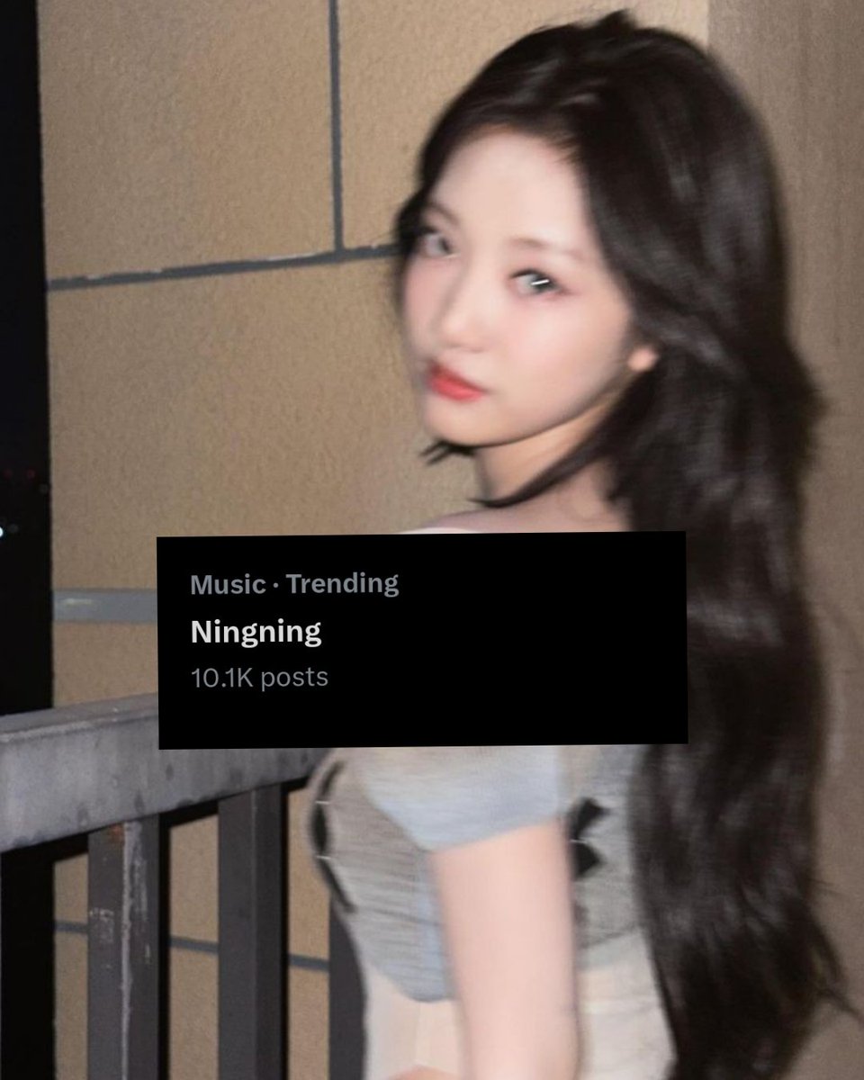versaceningning's tweet photo. ๐ || 240425 'Ningning' is currently trending on X under music category with over 10.1K posts.
#NINGNING #๋๋ #ๅฎๅฎ
#NINGNINGxVersace
#NINGNINGCountOnMeOST https://t.co/G19B8tiQST