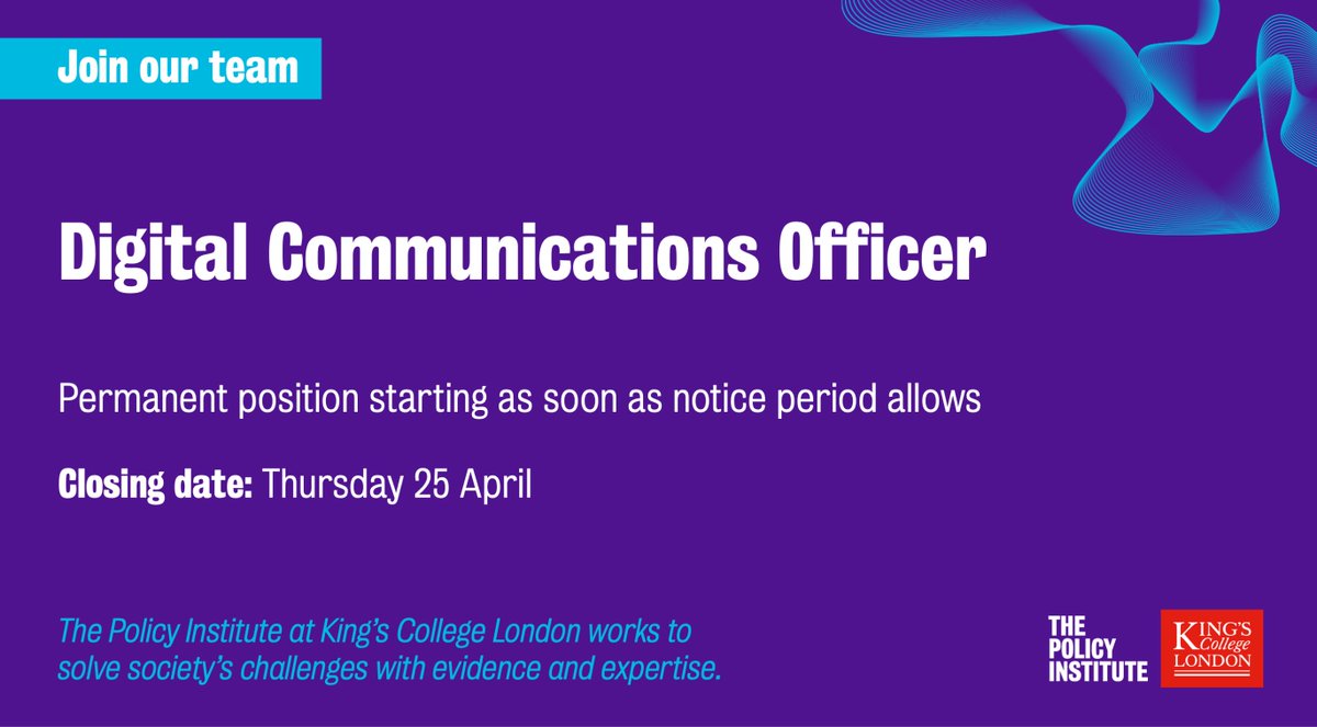 📅 Last day to apply! 📅 If you think you could be our new Digital Communications Officer, make sure you get your application in TODAY. Find out more: loom.ly/ZESwLzA