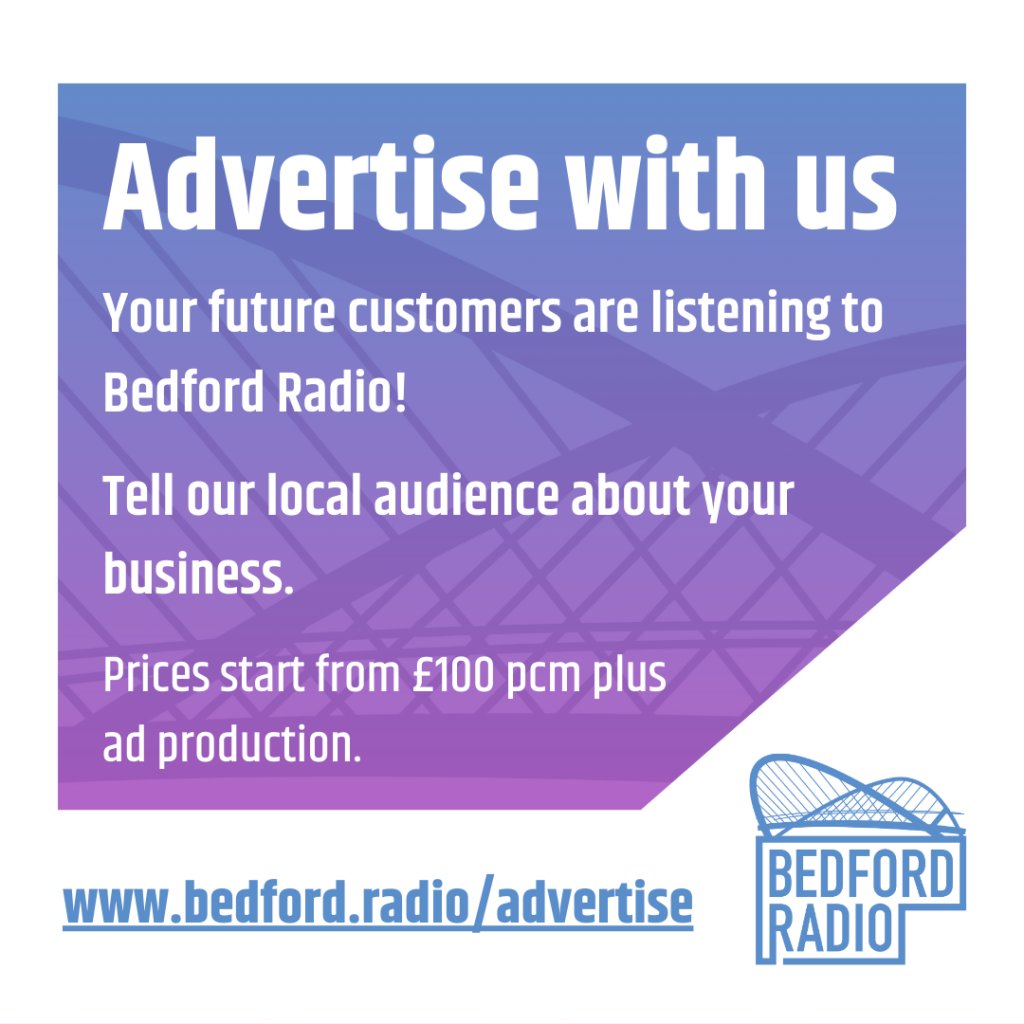 Want to reach local customers? The way to do it is on Bedford's local radio station! Over 76% of people tune into DAB digital radio each week - why not tell them about your business?