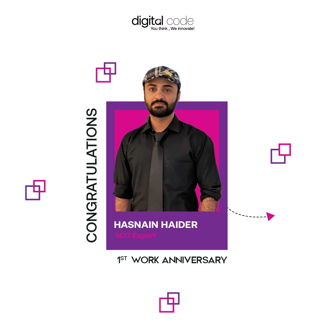 Congratulations on your #workanniversary! 🎉
Your professionalism and dedication are a valuable asset to our team. Thank you for the incredible year of hard work and commitment. ✨
.
.
.
#digitalcode #dc #officeculture #corporateculture #softwaredev #DigitalMarketing