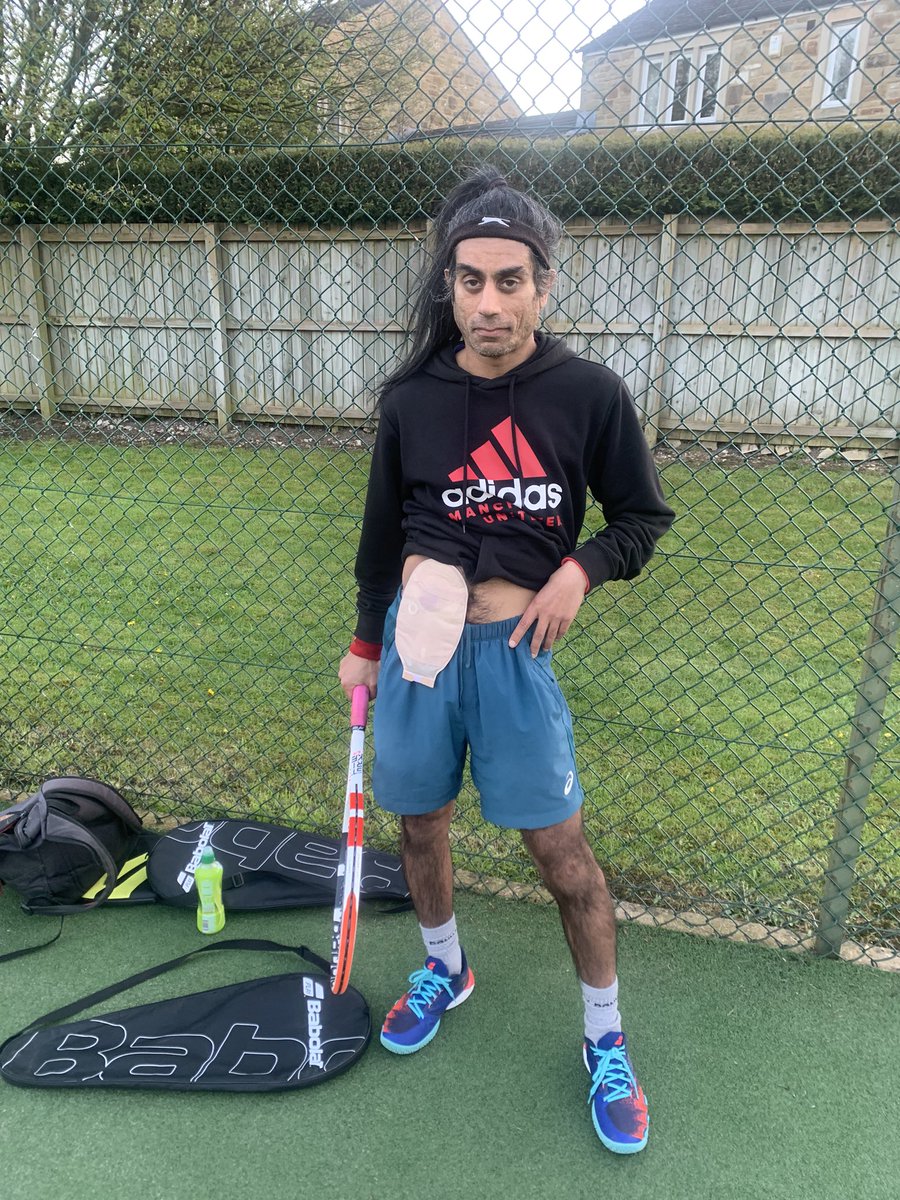 A really good win to kick start our Wharfedale season at Gargrave A 🎾 A happy captain.

Raising awareness for those that need it with my stoma bag out #Crohns #Ileostomy #NoGutsStillGlory #IBDSuperHeroes