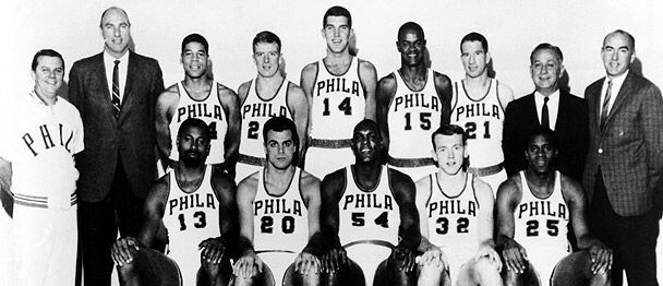The 1966-67 Philadelphia 76ers are one of the greatest teams in the history of professional sports. - *Their 68 wins set an NBA record, besting the 1965 Boston Celtics' 62 wins. - *Their .840 winning % set an NBA record, breaking the 1947 Washington Capitols record of .817 %.