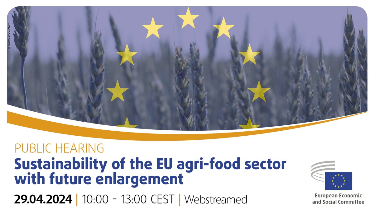 🚀Excitement is building up! 👨‍🌾Monday, we dig into the potential of future 🇪🇺 EU enlargement in fostering #Sustainability in the #EUAgriFood sector. Don't miss out on insightful discussions with high-level speakers! 👨‍💻 Join us online 👇 🌐europa.eu/!JnVy7J